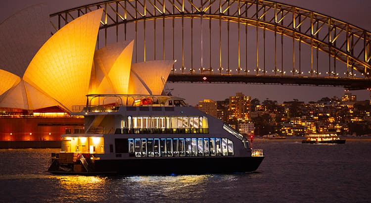 With a signature dinner, endless beverages, and stunning views of Sydney landmarks, spend a lovely evening on this elegant glass boat