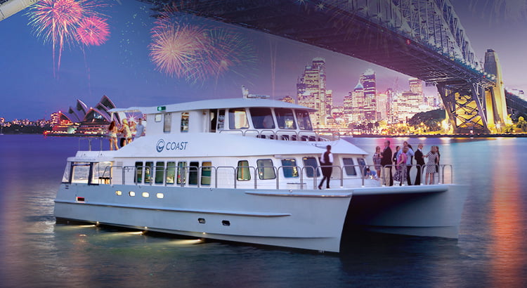 Spectacular NYE cruise offering splendid views of the fireworks, delicious food, drinks & DJ